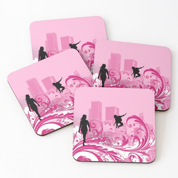 Item preview, 2000s Retro Pop Art - Pink Grunge Garden & City designed and sold by Pics'Elle Creations.