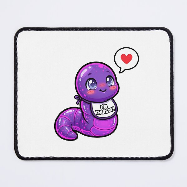Item preview, Giant Leeches Cute Thirsty Baby Leech Art designed and sold by DuckOddity.