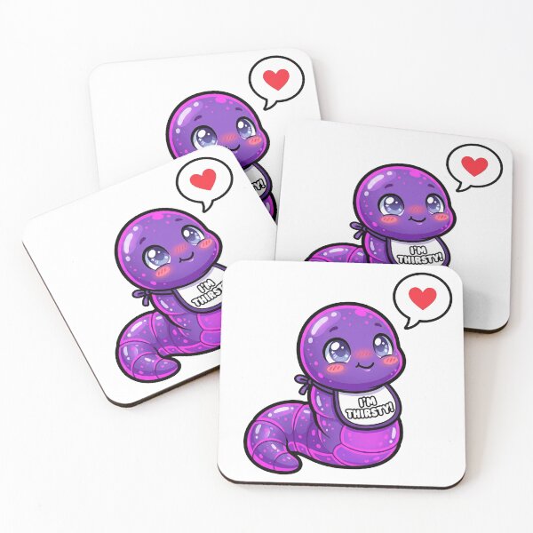 Item preview, Giant Leeches Cute Thirsty Baby Leech Art designed and sold by DuckOddity.