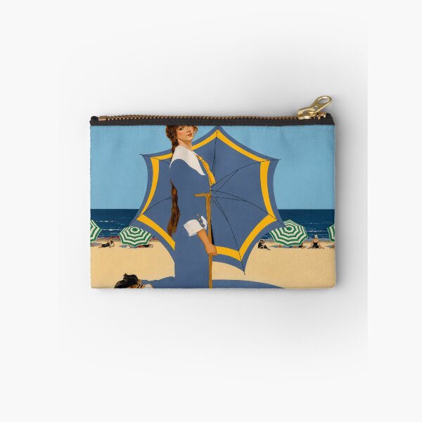 Item preview, Art Deco Beach Poster Woman Illustration for Vintage Art Lovers designed and sold by RickE.