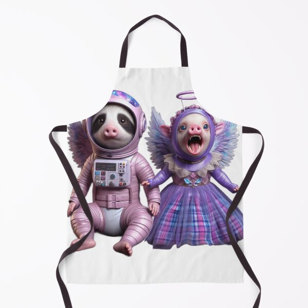 Item preview, Intergalactic Pigs in Pink & Purple designed and sold by LujziWorld.