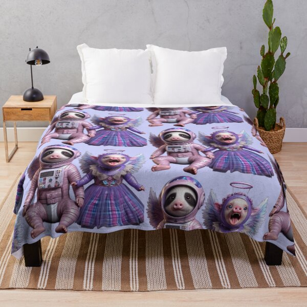 Item preview, Intergalactic Pigs in Pink & Purple designed and sold by LujziWorld.