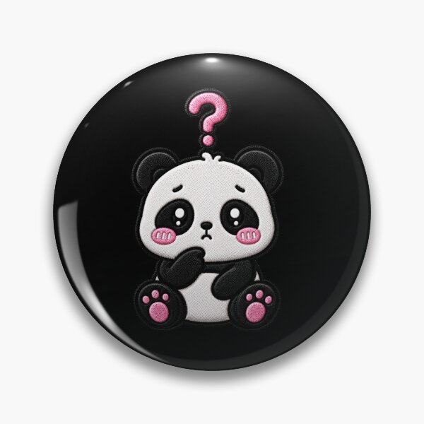 Item preview, Existential Crisis Panda Embroidery Patch Funny designed and sold by ColorSplash123.