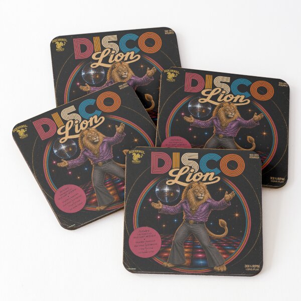 Item preview, Vintage Disco Lion Album Cover designed and sold by MissTerryWoman.
