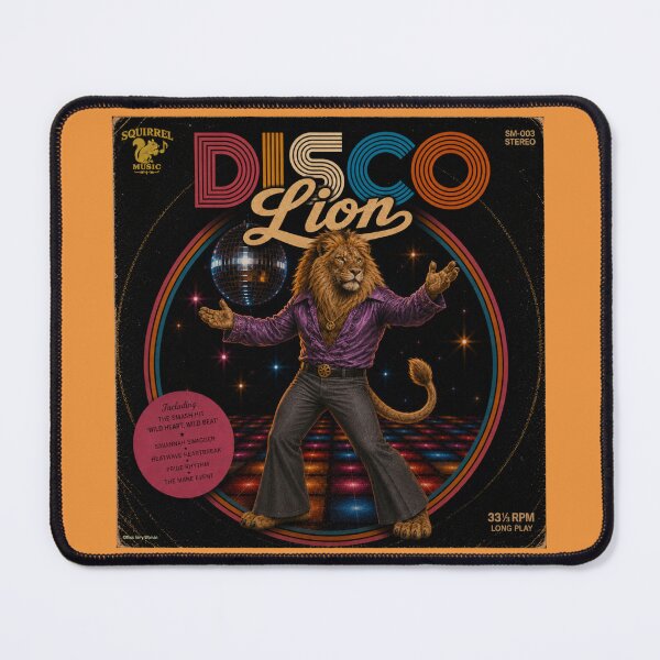 Item preview, Vintage Disco Lion Album Cover designed and sold by MissTerryWoman.