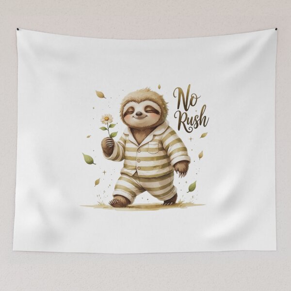 Item preview, No Rush Cute Vintage Sloth Woodland Nursery Decor designed and sold by AQUILAKREO.