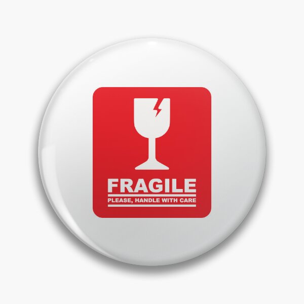 Item preview, Fragile Please Handle With Care Minimal Shipping Sticker Design designed and sold by UI Expert.