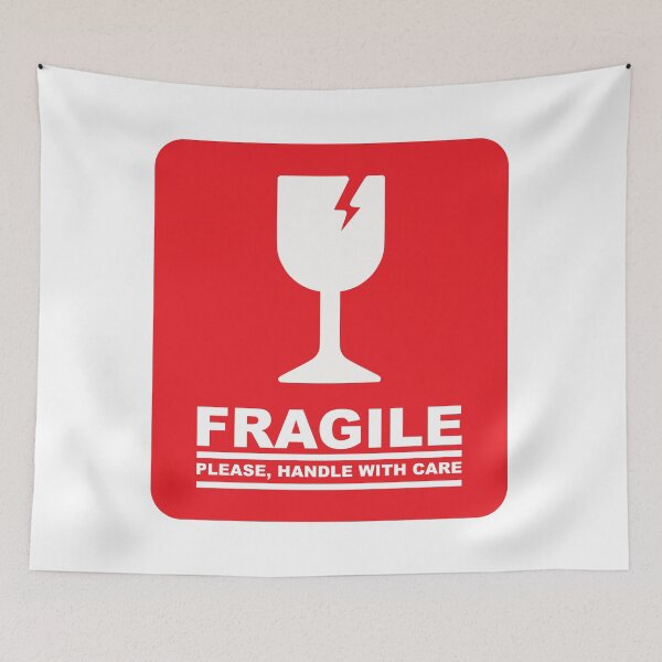 Item preview, Fragile Please Handle With Care Minimal Shipping Sticker Design designed and sold by UI Expert.