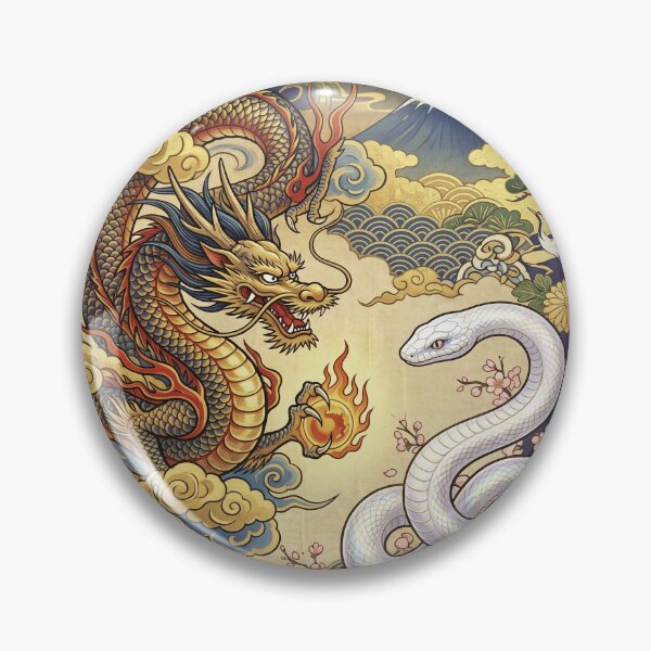 Item preview, Dragons and White Snakes: Japanese Landscapes and Patterns designed and sold by LOVEARTDESIGN.