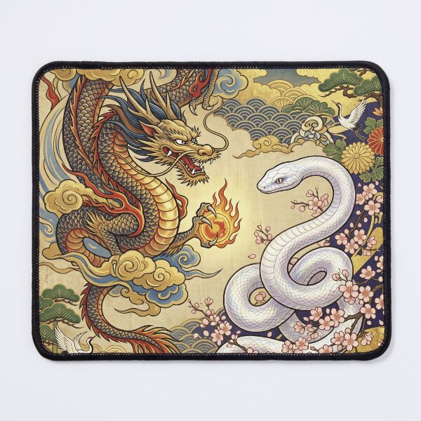 Item preview, Dragons and White Snakes: Japanese Landscapes and Patterns designed and sold by LOVEARTDESIGN.
