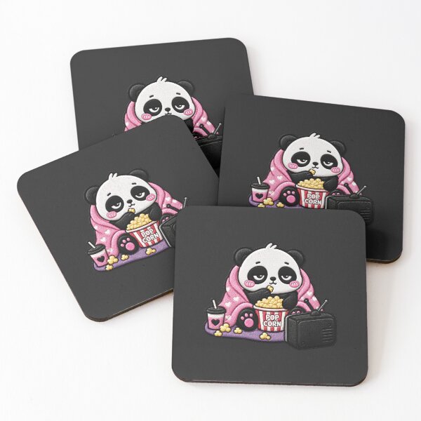 Item preview, Binge Watch Panda Embroidery Patch Cute Kawaii designed and sold by ColorSplash123.