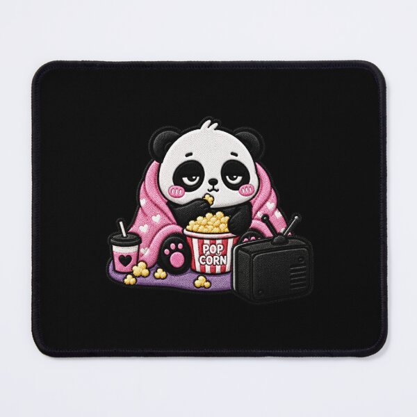 Item preview, Binge Watch Panda Embroidery Patch Cute Kawaii designed and sold by ColorSplash123.