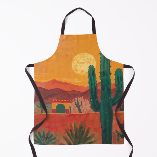 Artikelvorschau, Mexikanische Landschaft und Kaktussilhouette entworfen und verkauft von PamLeeDesign.