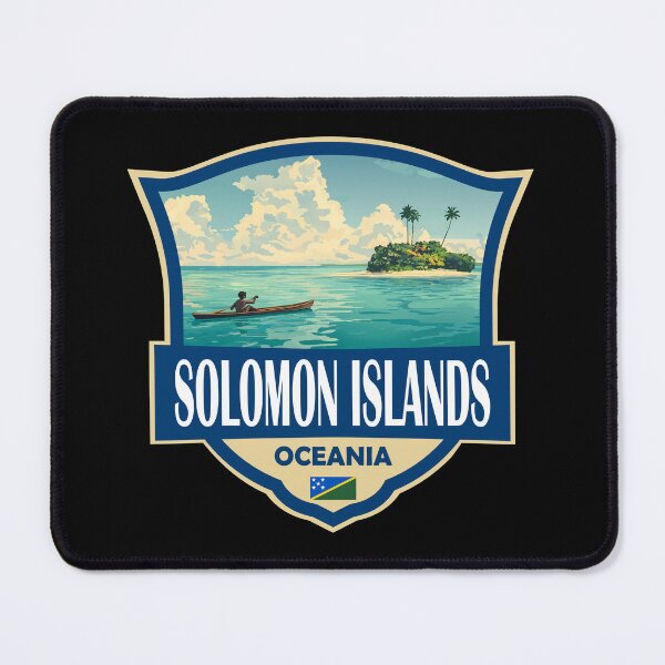 Item preview, Solomon Islands Illustration Retro Badge designed and sold by KrisSidDesigns.