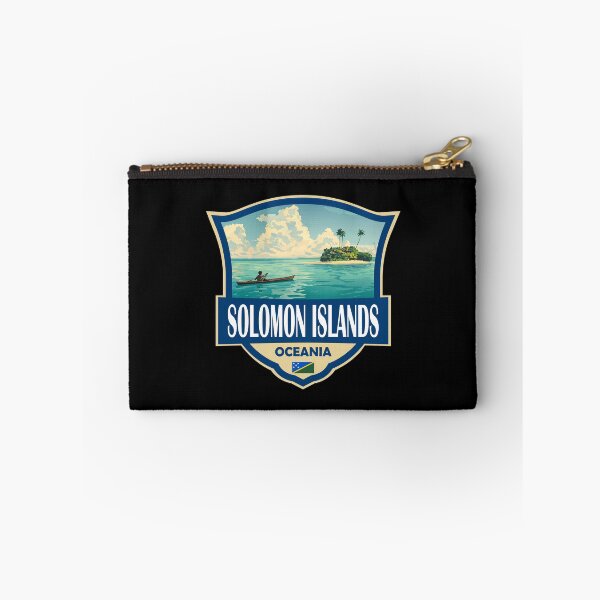 Item preview, Solomon Islands Illustration Retro Badge designed and sold by KrisSidDesigns.