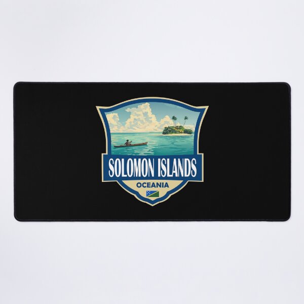 Item preview, Solomon Islands Illustration Retro Badge designed and sold by KrisSidDesigns.