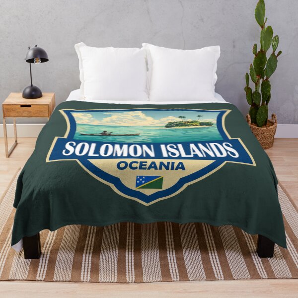 Item preview, Solomon Islands Illustration Retro Badge designed and sold by KrisSidDesigns.