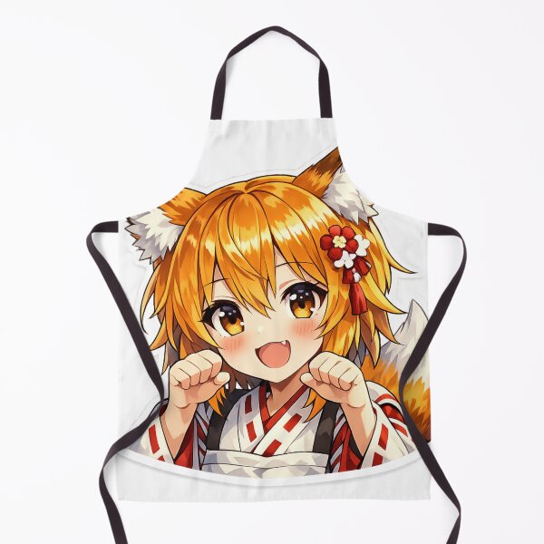 Item preview, Kawaii Kitsune Anime Girl - Japanese Folklore Inspired Art designed and sold by Sticker Hubs.
