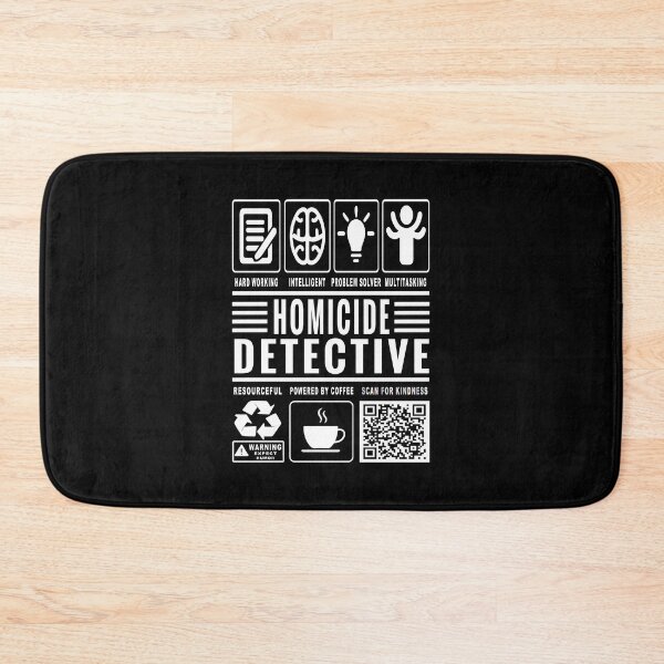 Item preview, Funny Homicide Detective Job Description Icons QR Code designed and sold by MerchMaxxing.