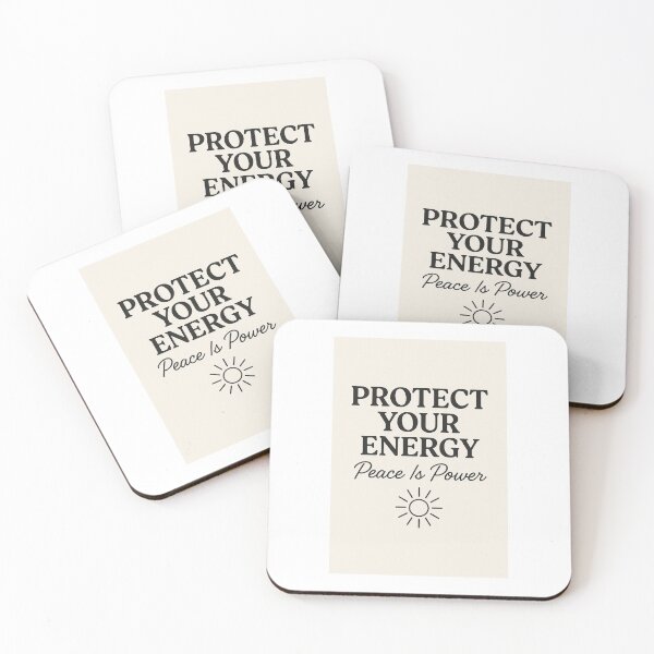 Item preview, Protect Your Energy— Minimalist Self-Care Quote Design | Mental Health, Mindfulness & Positivity Gift designed and sold by WillKay54.