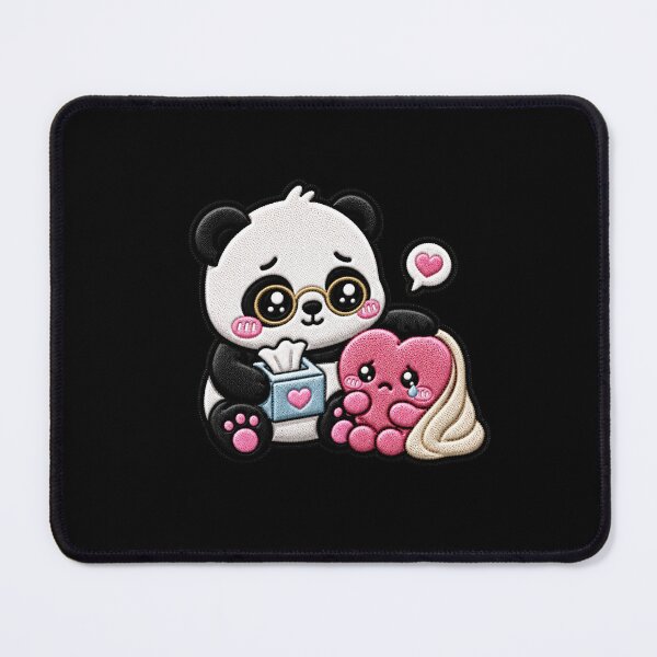Item preview, Tiny Therapist Panda Embroidery Patch Cute Kawaii designed and sold by ColorSplash123.