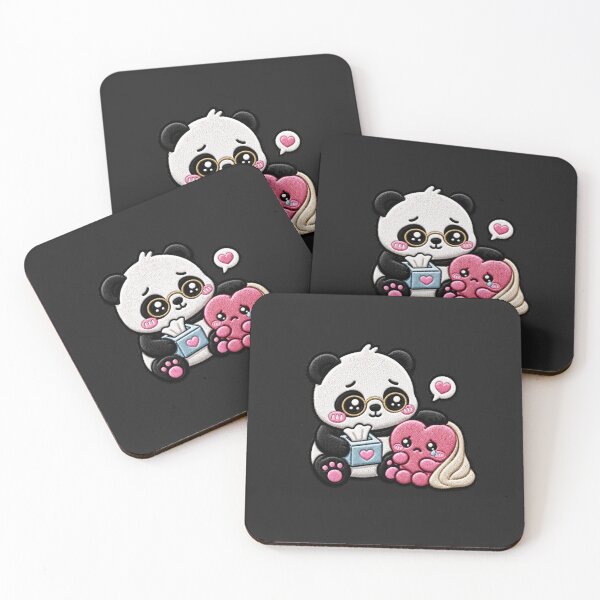 Item preview, Tiny Therapist Panda Embroidery Patch Cute Kawaii designed and sold by ColorSplash123.