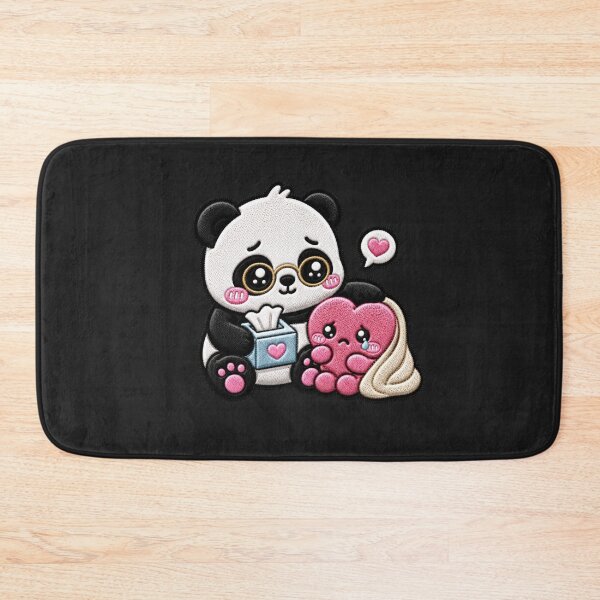 Item preview, Tiny Therapist Panda Embroidery Patch Cute Kawaii designed and sold by ColorSplash123.