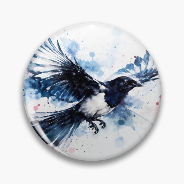 Item preview, Vibrant Magpie in Flight designed and sold by cuprum.
