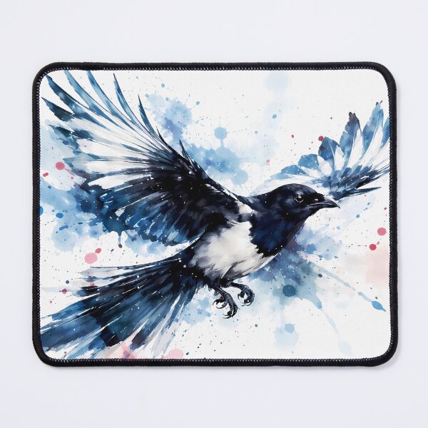 Item preview, Vibrant Magpie in Flight designed and sold by cuprum.