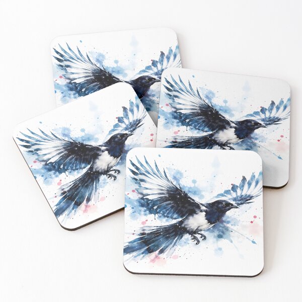 Item preview, Vibrant Magpie in Flight designed and sold by cuprum.