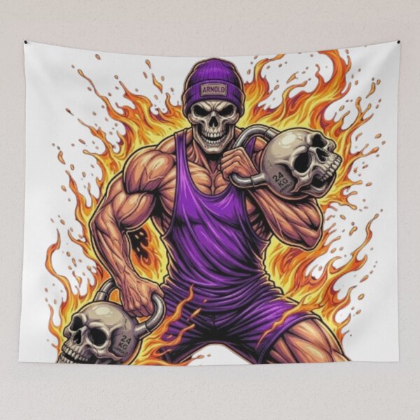 Item preview, Iron Undead: Arnold's Skull Gym designed and sold by NoriudaR.