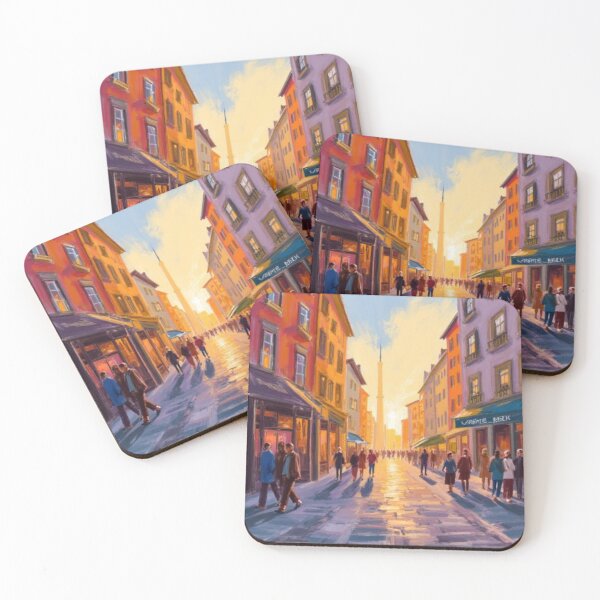 Item preview, street of berlin oil painting designed and sold by cloudzer0000.