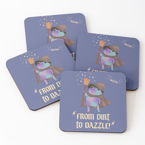Item preview, From Dirt to Dazzle — Wizard Frog Witch Hat Illustration designed and sold by Whimsy Moth .