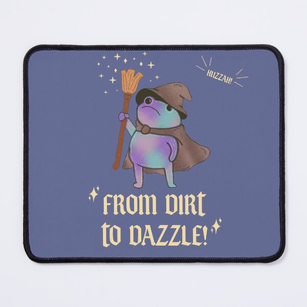 Item preview, From Dirt to Dazzle — Wizard Frog Witch Hat Illustration designed and sold by Whimsy Moth .