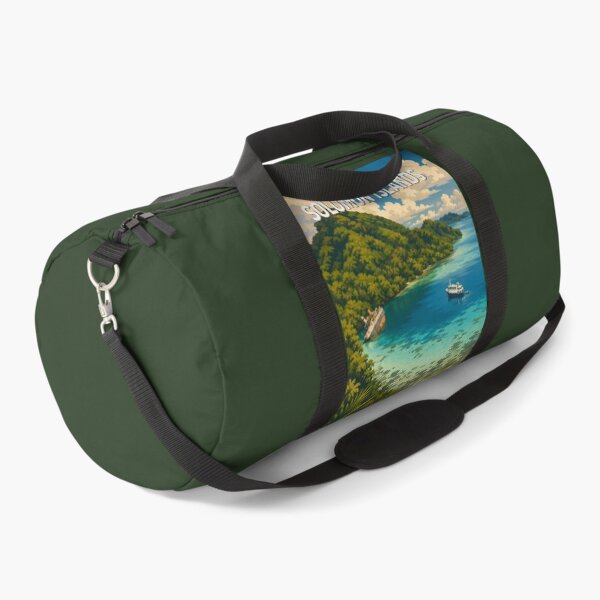 Item preview, Solomon Islands Illustration Travel Art Vintage designed and sold by KrisSidDesigns.
