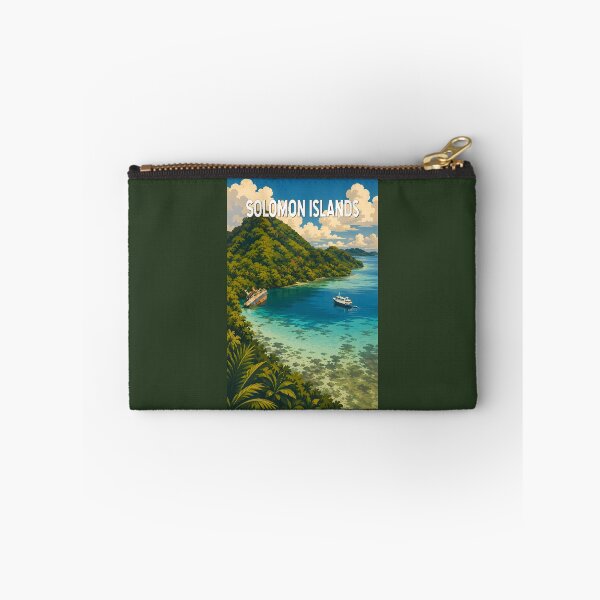 Item preview, Solomon Islands Illustration Travel Art Vintage designed and sold by KrisSidDesigns.