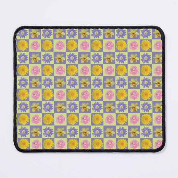 Item preview, Spring Flower Checkers Purple & Yellow designed and sold by Digitalmyth's Designs.