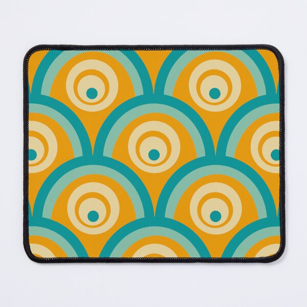 Item preview, Seventies arcade pattern in blue designed and sold by StefanStudioArt.