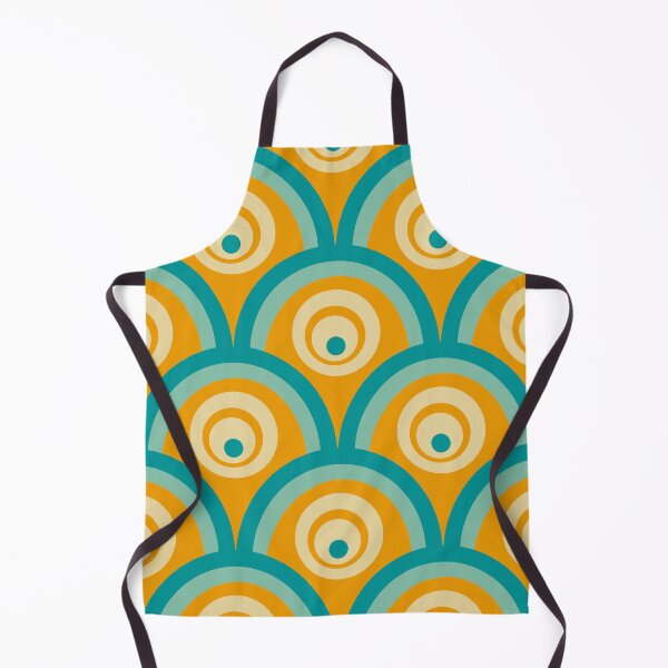 Item preview, Seventies arcade pattern in blue designed and sold by StefanStudioArt.