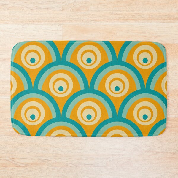 Item preview, Seventies arcade pattern in blue designed and sold by StefanStudioArt.