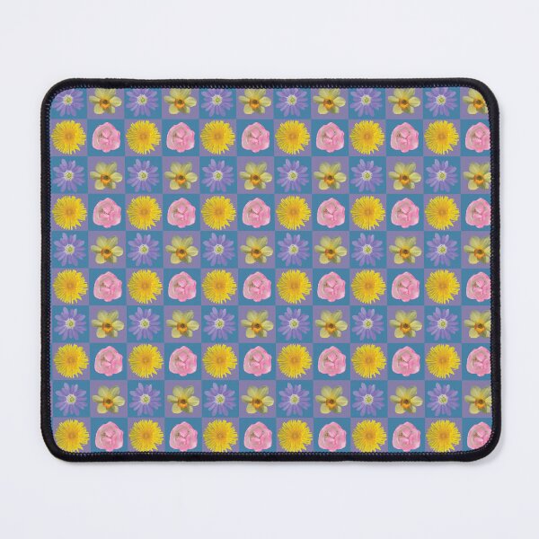 Item preview, Spring Flower Checkers Purple & Blue designed and sold by Digitalmyth's Designs.