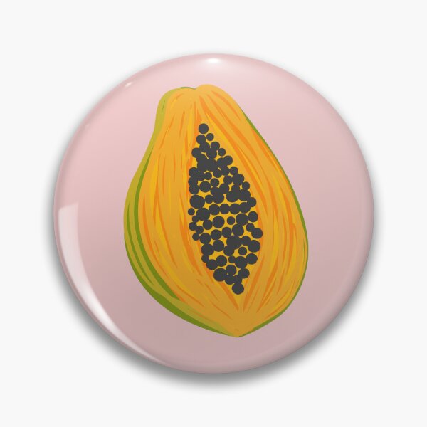 Item preview, Tropical Papaya - Hand Drawn fruit designed and sold by anigui.