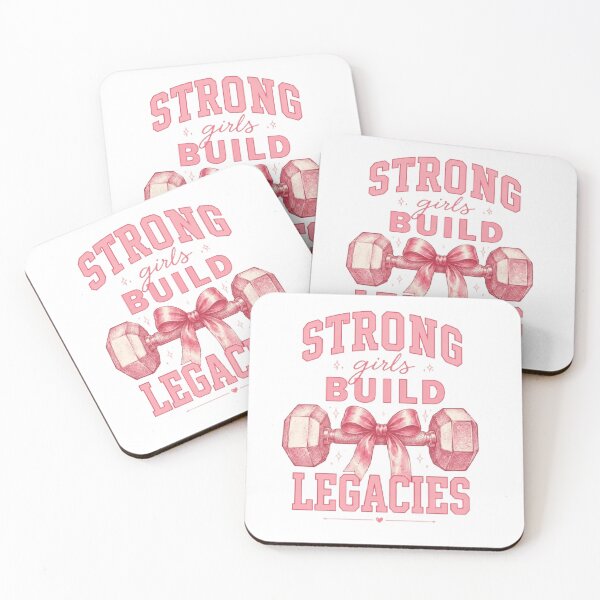 Item preview, Strong Girls Build Legacies Coquette Gym Design designed and sold by AveniaOficial.