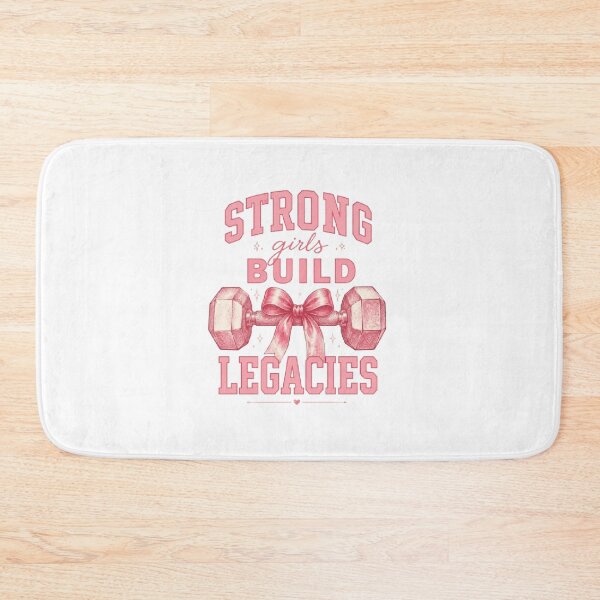 Item preview, Strong Girls Build Legacies Coquette Gym Design designed and sold by AveniaOficial.