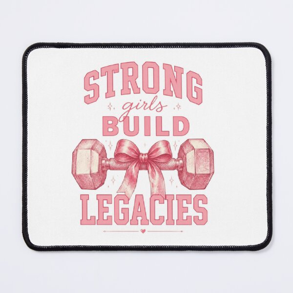Item preview, Strong Girls Build Legacies Coquette Gym Design designed and sold by AveniaOficial.