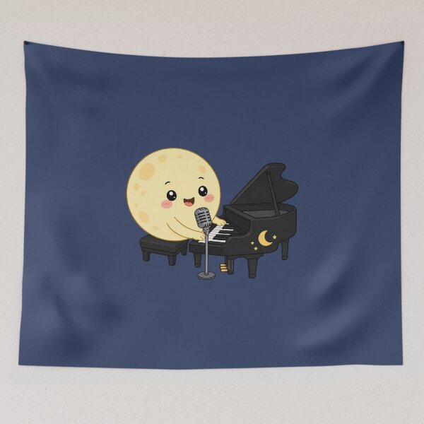 Item preview, Cute Moon Musician Kawaii Music Lover Gift designed and sold by Fanverse Merchandise.