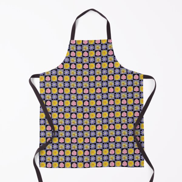 Item preview, Spring Flower Checkers Purple & Black designed and sold by Digitalmyth's Designs.
