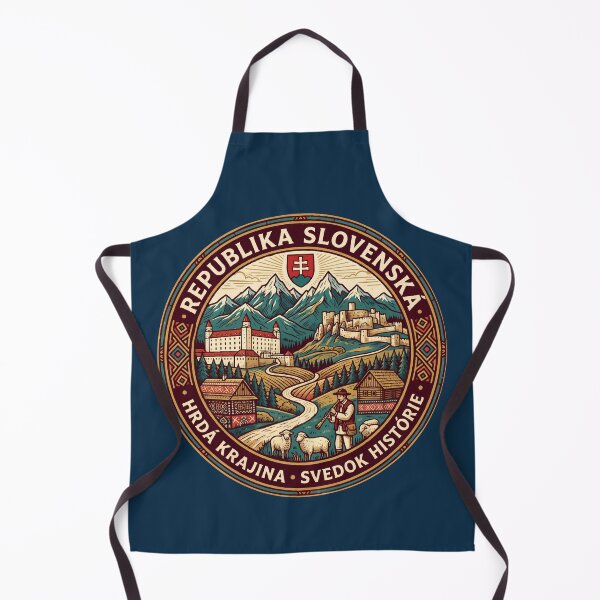 Item preview, Slovakia Illustration Travel Art Badge designed and sold by KrisSidDesigns.