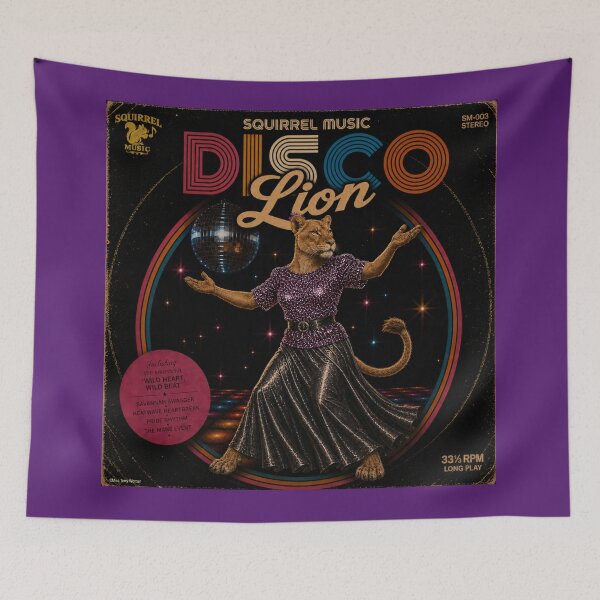 Item preview, Vintage Disco Lioness Album Cover designed and sold by MissTerryWoman.