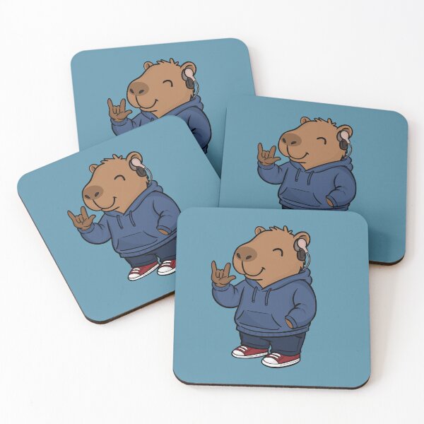 Item preview, Deaf Capybara with Cochlear Implant designed and sold by rmcbuckeye.